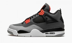 Basket Nike Air Jordan 4 Retro 'Infrared' Homme Grise Foncé Noir | MB9628504