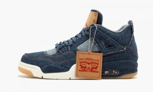 Basket Nike Air Jordan 4 Retro NRG 'Levi's' Homme Bleu Bleu Rouge | LF6270483