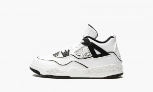 Basket Nike Air Jordan 4 Retro PS 'DIY' Enfant Blanche Noir | VC8643197