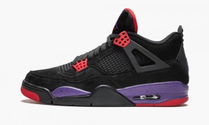 Basket Nike Air Jordan 4 Retro 'Raptors/Drake OVO' Homme Noir Violette | IM1289354