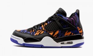 Basket Nike Air Jordan 4 Retro 'Rush Violet' Enfant Noir Blanche Violette | YX2319647