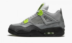 Basket Nike Air Jordan 4 Retro SE 'Neon' Homme Grise | OI4803192