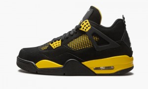 Basket Nike Air Jordan 4 Retro 'Thunder' Homme Noir Blanche Jaune | BX9738620