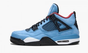 Basket Nike Air Jordan 4 Retro 'Travis Scott - Cactus Jack' Homme Bleu Rouge | VW9051846