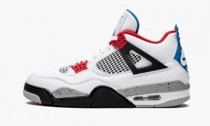 Basket Nike Air Jordan 4 'What The' Homme Blanche Rouge Grise | RK7891532