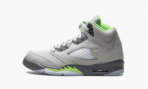 Basket Nike Air Jordan 5 GS 'Green Bean 2022' Enfant Argent Vert Grise | JL7956304