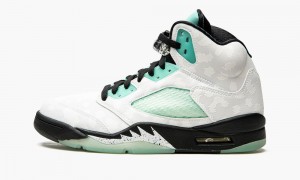 Basket Nike Air Jordan 5 'Island Green' Homme Blanche Noir Blanche Vert | JW7386912