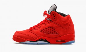 Basket Nike Air Jordan 5 Retro BG 'Red Daim' Enfant Rouge Noir | RJ6359721