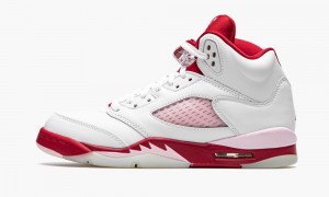 Basket Nike Air Jordan 5 Retro GS 'Pink Foam' Enfant Blanche Rose Rouge | VT1902574