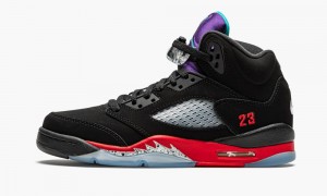 Basket Nike Air Jordan 5 Retro GS 'Top 3' Enfant Noir Rouge Violette | IZ1346725