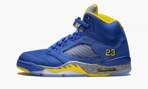 Basket Nike Air Jordan 5 Retro 'Laney Varsity Royal' Homme Bleu Royal Grise Clair | EX5027346