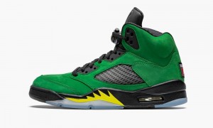 Basket Nike Air Jordan 5 Retro SE 'Oregon' Homme Vert Noir Jaune | DL7183462