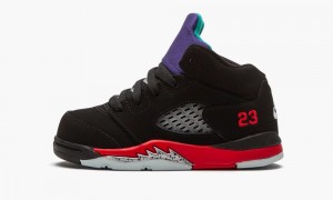 Basket Nike Air Jordan 5 Retro TD 'Top 3' Enfant Noir Rouge Violette | MU2730156