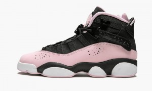 Basket Nike Air Jordan 6 RINGS Enfant Noir Rose Grise Foncé | TP3640129