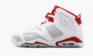 Basket Nike Air Jordan 6 Retro BG 'Alternate' Enfant Blanche Rouge Platine | AY6024738