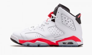 Basket Nike Air Jordan 6 Retro BG 'Infrared' Enfant Blanche Noir Rouge | DT9857324