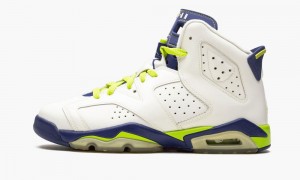 Basket Nike Air Jordan 6 Retro GG 'Fierce Green' Enfant Blanche | JI5849107