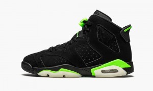 Basket Nike Air Jordan 6 Retro GS 'Electric Green' Enfant Noir Vert | ZT8704612