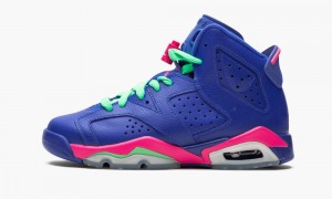 Basket Nike Air Jordan 6 Retro (GS) 'Game Royal' Enfant Bleu Multicolore | NL0176549