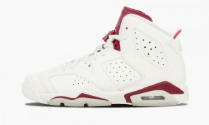 Basket Nike Air Jordan 6 Retro OG BG 'Maroon' Enfant Blanche Bordeaux | HW0389164