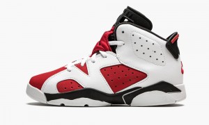 Basket Nike Air Jordan 6 Retro PS 'Carmine 2021' Enfant Blanche Noir Rouge | BZ7369201