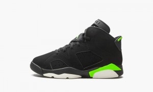 Basket Nike Air Jordan 6 Retro PS 'Electric Green' Enfant Noir Vert | EF0749581