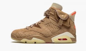 Basket Nike Air Jordan 6 Retro 'Travis Scott - British Khaki' Homme Kaki | VR2730891