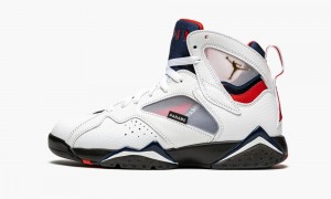 Basket Nike Air Jordan 7 'PSG - Paris Saint Germain' Homme Blanche Bleu Marine Bleu Royal | AE8274931