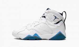 Basket Nike Air Jordan 7 Retro BG 'French Blue' Enfant Blanche | RK4039567