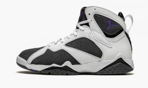 Basket Nike Air Jordan 7 Retro 'Flint 2021' Homme Blanche Grise Noir | ON2614807