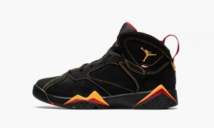 Basket Nike Air Jordan 7 Retro GS 'Citrus 2022' Enfant Noir Orange Rouge | YN5928617