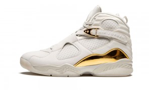 Basket Nike Air Jordan 8 Retro C&C 'Trophy' Homme Beige Clair Metal Doré Blanche | EA1623794