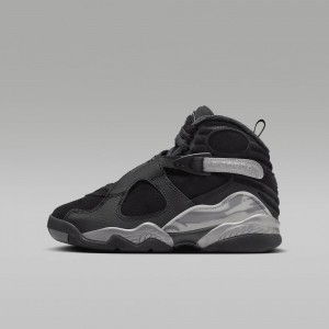 Basket Nike Air Jordan 8 Retro "Winterized" Enfant Noir Metal Argent | XB5417203