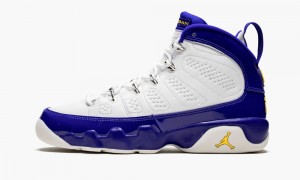 Basket Nike Air Jordan 9 Retro BG Enfant Blanche Jaune | XY7923180