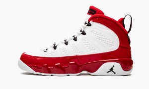 Basket Nike Air Jordan 9 Retro GS 'Gym Red' Enfant Blanche Noir Rouge | CL5260198