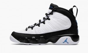 Basket Nike Air Jordan 9 Retro GS 'University Blue' Enfant Blanche Bleu Noir | FP2501643