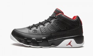 Basket Nike Air Jordan 9 Retro Low Homme Noir Rouge Blanche | QV0892735