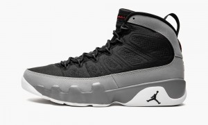 Basket Nike Air Jordan 9 Retro 'Particle Grey' Homme Noir Rouge | QV2376948