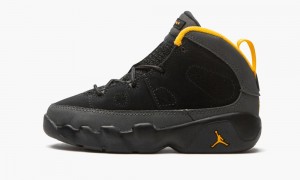 Basket Nike Air Jordan 9 Retro TD 'University Gold' Enfant Noir Grise Foncé | MJ4905861