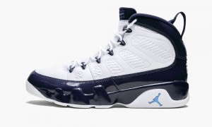 Basket Nike Air Jordan 9 Retro 'UNC' Homme Blanche Bleu Bleu Marine | QJ5239740