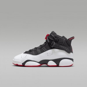 Basket Nike Jordan 6 Rings Enfant Noir Blanche Rouge | XT9143570