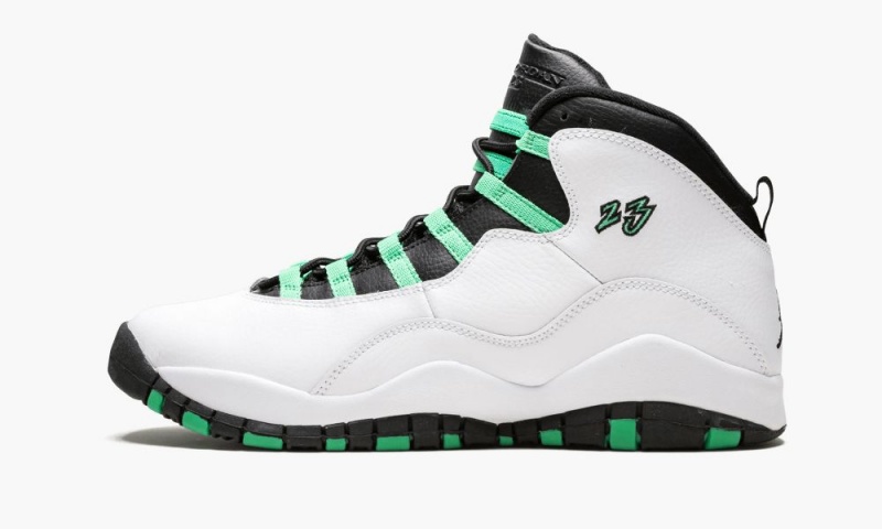 Basket Nike Air Jordan 10 Retro 30th GG \'Verde\' Enfant Blanche Noir Vert | ZW6921540