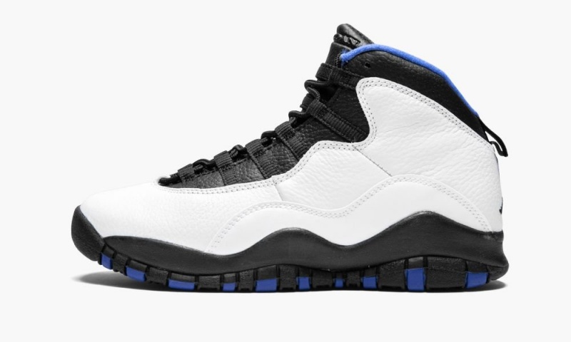 Basket Nike Air Jordan 10 Retro (GS) \'City Pack - Orlando\' Enfant Blanche Noir Bleu Royal Bleu | XB7324516