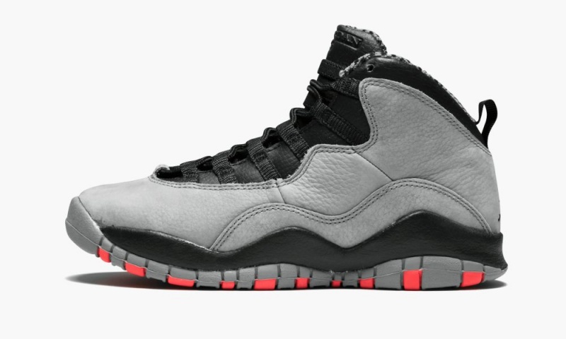 Basket Nike Air Jordan 10 Retro (GS) \'Cool Grey\' Enfant Grise Noir | MX6254817