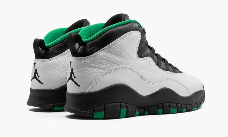 Basket Nike Air Jordan 10 'Seattle Supersonics' Homme Blanche Noir Vert Jaune | TN2054763