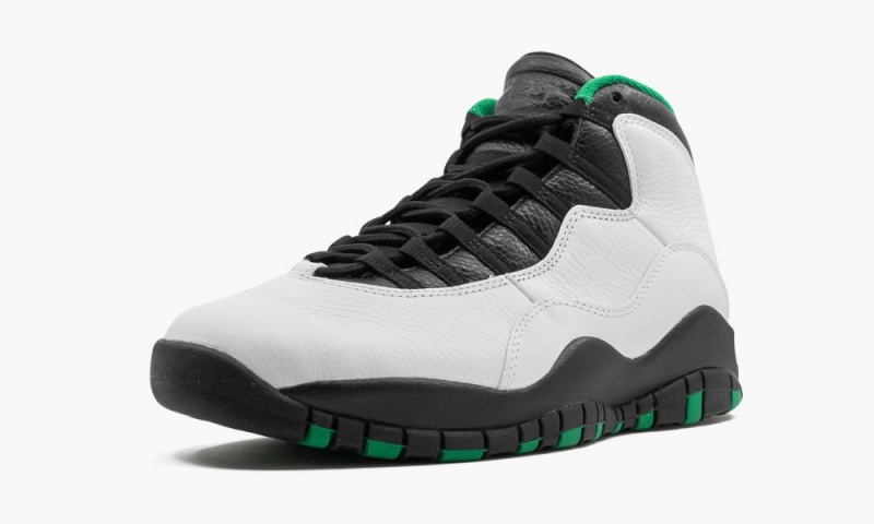 Basket Nike Air Jordan 10 'Seattle Supersonics' Homme Blanche Noir Vert Jaune | TN2054763