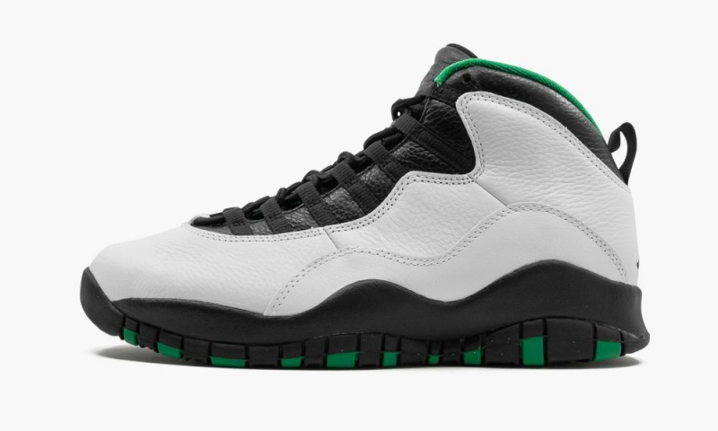 Basket Nike Air Jordan 10 \'Seattle Supersonics\' Homme Blanche Noir Vert Jaune | TN2054763