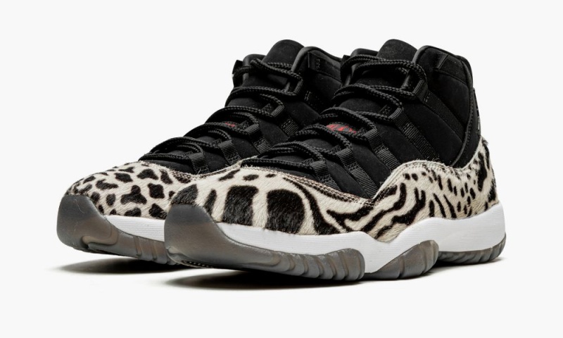 Basket Nike Air Jordan 11 'Animal Instinct' Femme Noir Rouge Blanche | DW5127893