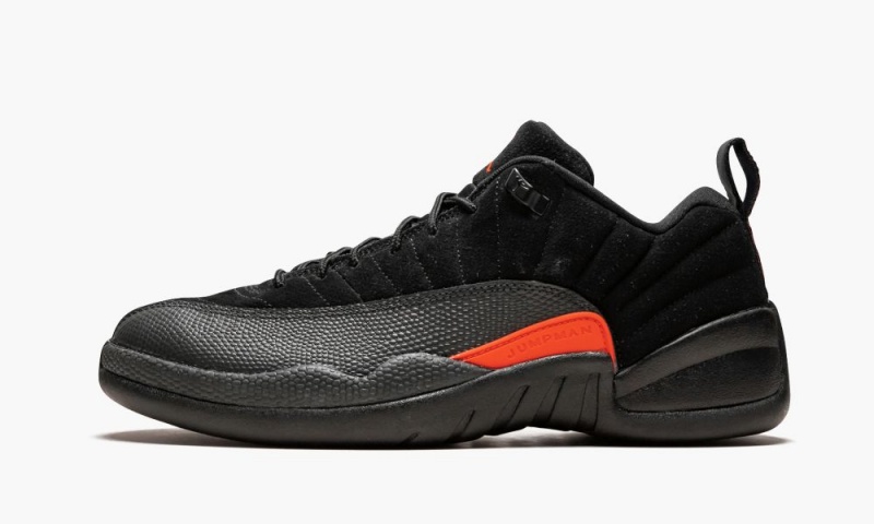 Basket Nike Air Jordan 12 Retro Low Homme Noir Orange Grise Foncé | LH2148639