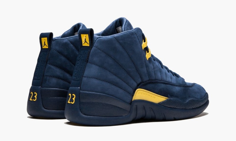 Basket Nike Air Jordan 12 Retro 'Michigan' Homme Bleu Orange Bleu Marine | LZ7465819